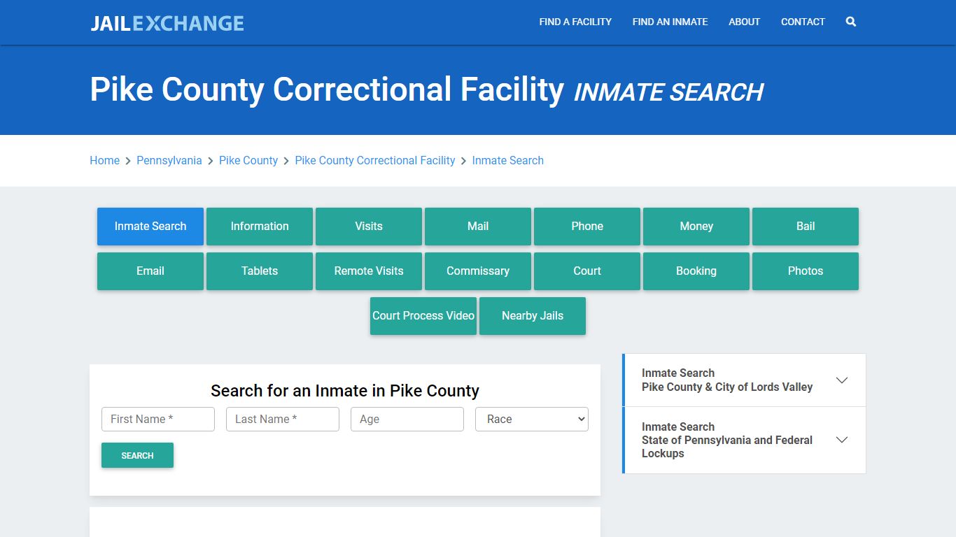 Pike County Correctional Facility Inmate Search - Jail Exchange